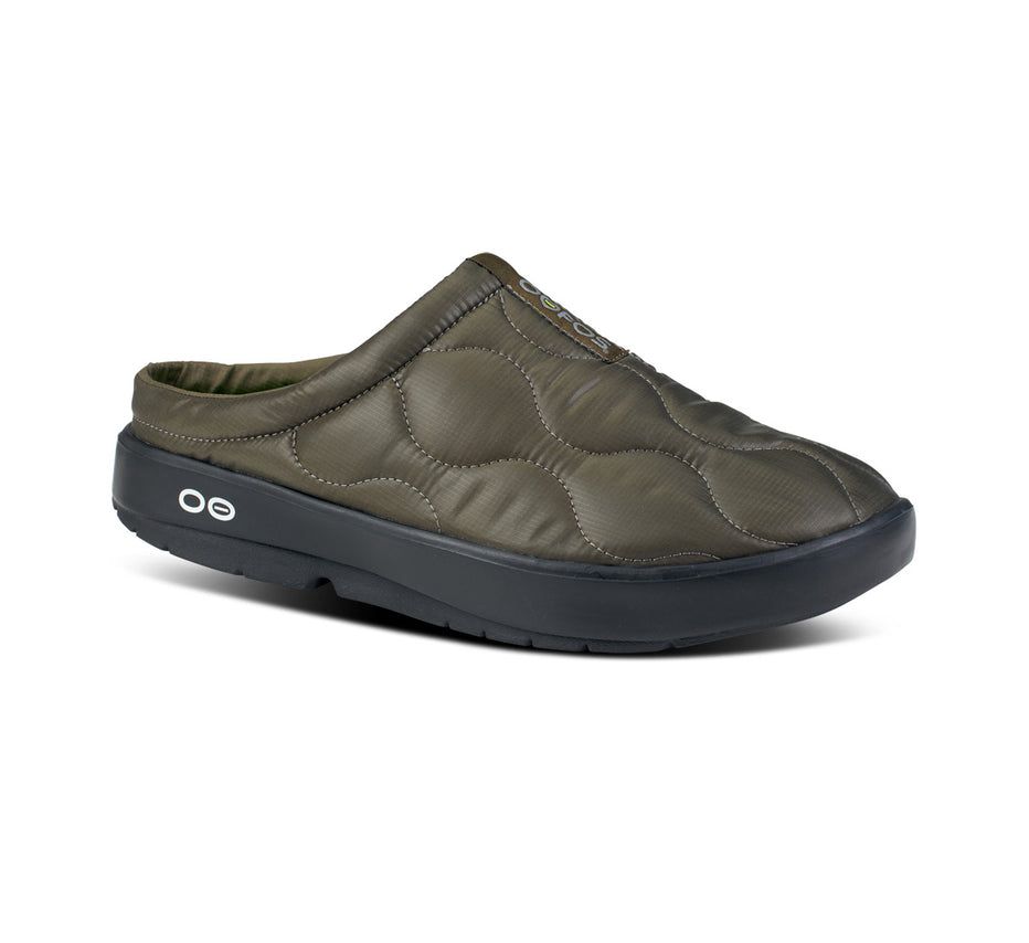 Oofos Men's Oocoozie Thermo Mule - Slippers Olive ( VMWAR-0139 )